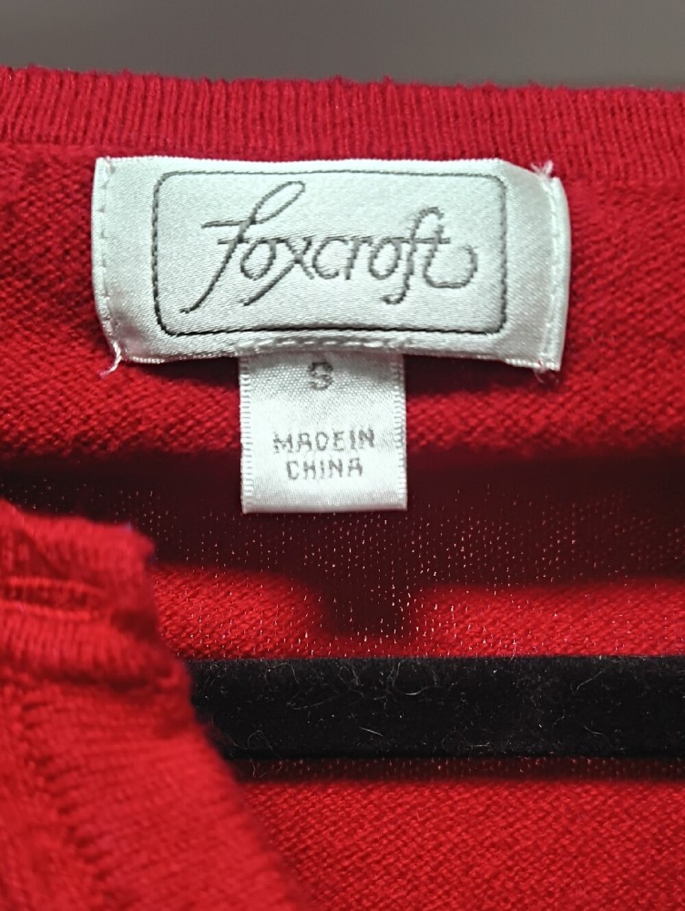 Foxcroft Red Button-Front Cardigan - Picture 2 of 4